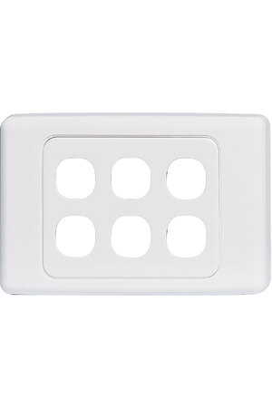 Clipsal 6 Way Clipsal Clip-In Wallplate