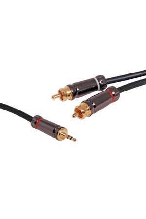 Dynalink 3m 3.5mm Stereo Plug to 2 RCA Male Cable
