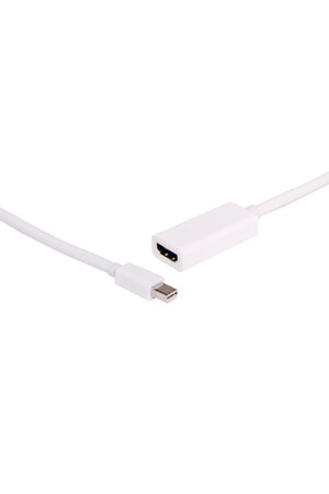 Dynalink 20cm Mini DisplayPort Male to HDMI Female Lead