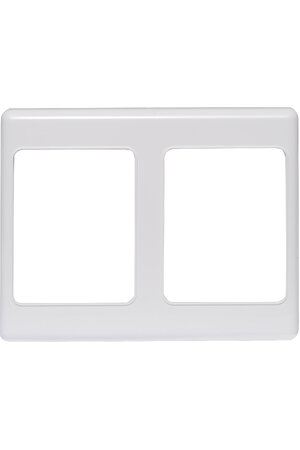 Altronics White Dual Blank Wallplate Cover