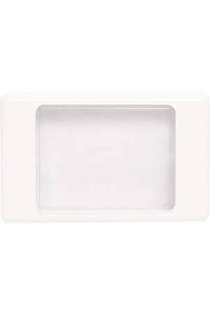 Altronics Clear/White Dual Cover Blank Wallplate