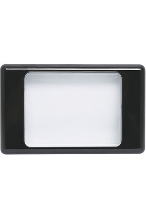 Altronics Clear/Black Dual Cover Blank Wallplate