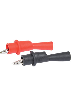 Altronics Set of Red & Black Crocodile Clip Test Probe Adapters