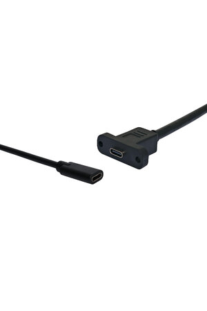 Dynalink USB Type C Socket to USB Type C Socket 160mm Wallplate Fly Lead