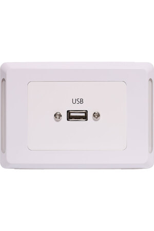 Altronics USB A Horizontal Wallplate With Flyleads - Clipsal Pro
