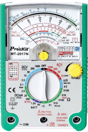 Pros Kit Analogue Multimeter With Transistor Test