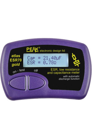 Peak ESR PLUS Capacitor Analyser