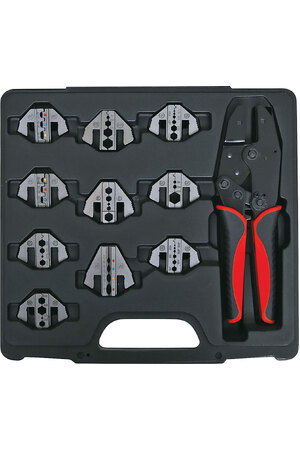 Altronics 10 Jaw Magnetic Ratchet Universal Crimptool Kit