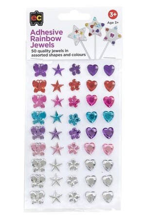 Adhesive Rainbow Jewels - Set of 50