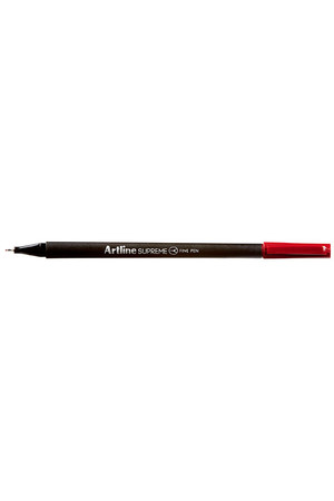 Artline Supreme Fineliner Pens (0.4mm) - Pack of 12: Dark Red