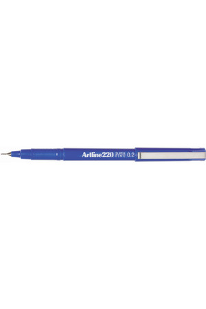 Artline Markers 220 (Superfine Point) - Blue 0.2mm (Box of 12)