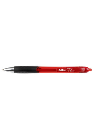Artline Ballpoint Pen - Flow 1.0mm Retractable: Red (Box of 12)