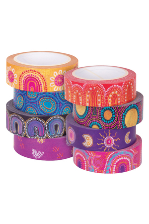 Washi Tape - Contemporary Australian Indigenous (Pack of 8)