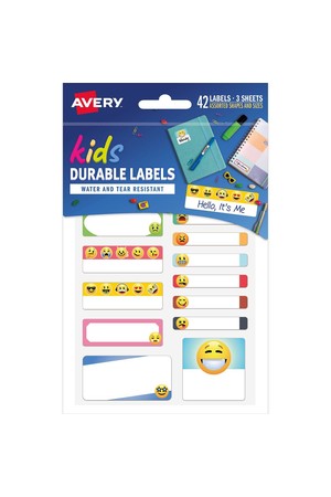 Avery Name Labels - School Multipack (Hello It's Me): 42 Labels