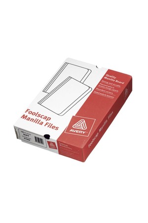 Avery Manilla Folder - Foolscap: Buff (Box of 100)