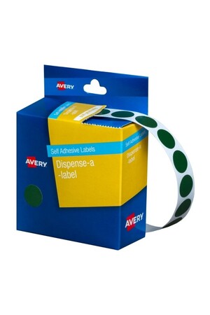 Avery Dispenser Stickers: Circle (24mm) - Blue (Box of 500)