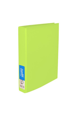 Bantex Economy Binder A4 - 25mm 2D Ring (Lime)