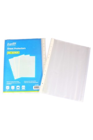 Bantex Sheet Protectors (A4) - 35 Micron: Pack of 10