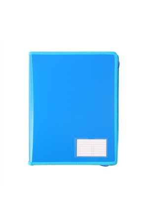 Bantex Binder (A4) - 2 D-Ring 25mm: Zippered Blue