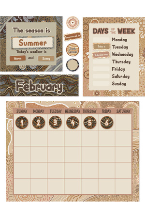 Country Connections - Calendar Bulletin Board Set