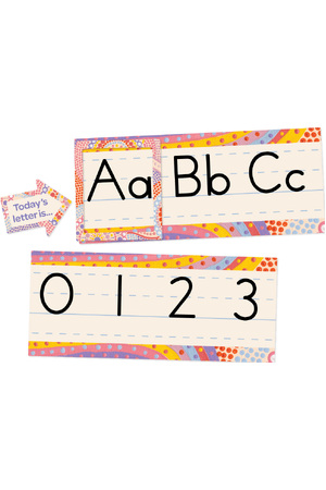 Rainbow Dreaming - Alphabet Line Bulletin Board Set