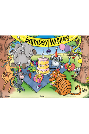 Birthday Wishes Certificate - Pack of 35 (Previous Design)