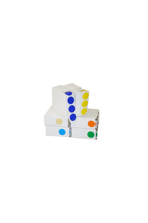 Large Dot Label - 25mm: Orange