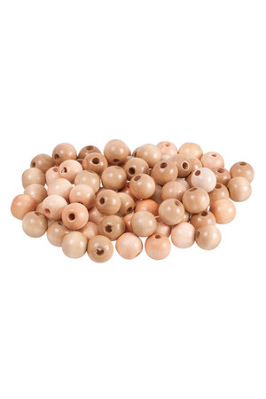 Wooden Beads - Natural Round (16mm): Pack of 100