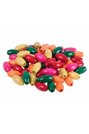 Wooden Beads - Oval (Pack of 100)