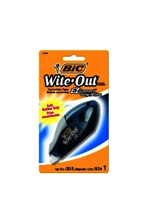 BIC Correction Tape - Wite-Out Ez Grip: Blister Pack (Single)