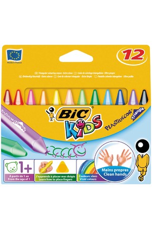 Bic Kids Crayons - Plastidecor Triangular: Pack of 12