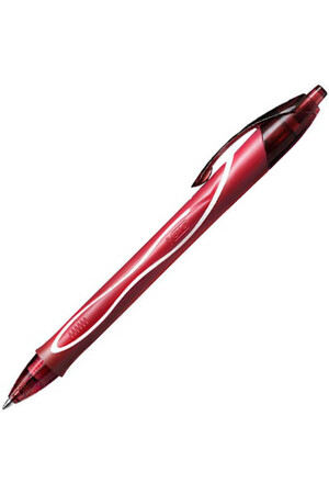 BIC Pen - Gelocity Quick Dry Retractable: Red (Box of 12)