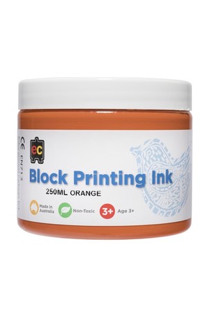Block Printing - Orange