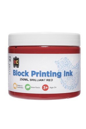 Block Printing - Brilliant Red
