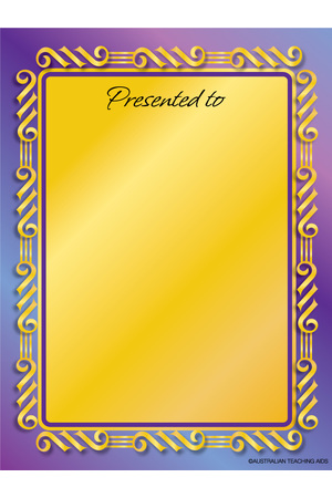 Formal Presentation Bookplate - Large Bookplates