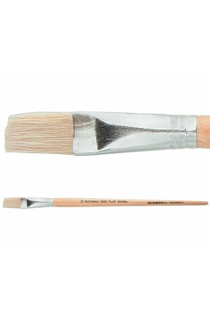 Hog Hair Brushes - Flat: Size 10 (Pack of 12)
