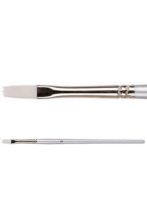 Taklon Brushes - Dynamic: Flat Size 2 (4.5mm)