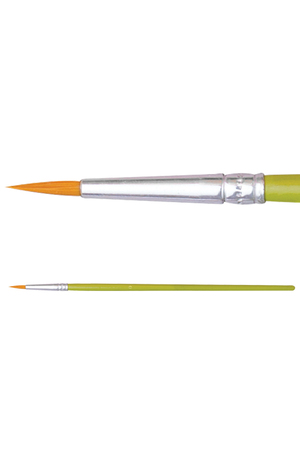Budget Taklon Brushes - Round (Pack of 10): Size 0