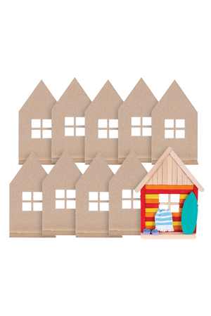 Papier Mache Standing House