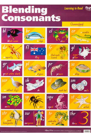 Blending Consonants Wall Chart - QLD