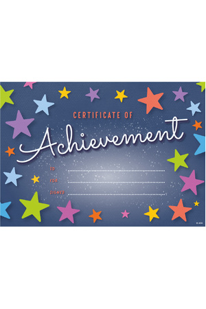 Achievement - PAPER Certificates (Pack of 200)