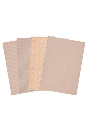 Corrugated Natural Card (A4) - Pack of 20