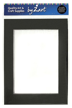 Pre-Cut Cardboard Mounts - Black and White: A3 (Pack of 10)