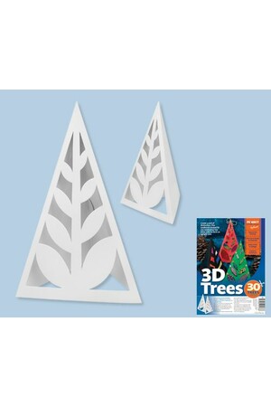 Cardboard 3D Trees - Pack 30