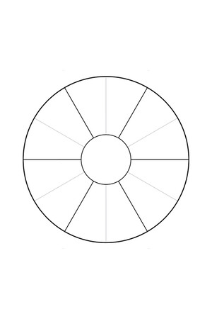 Cardboard Colour Wheel Template 300gsm 210mm 10’s
