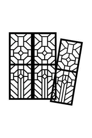 Cardboard Stained Glass Frames - Pack of 20