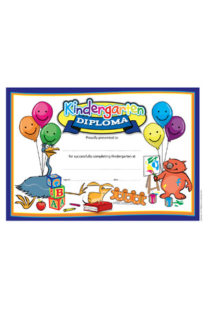Kindergarten Diploma Merit Certificate - Pack of 35 (Previous Design)