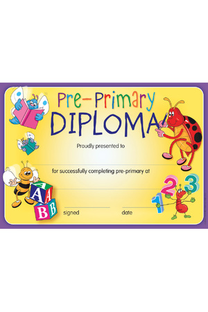 Pre-Primary Diploma Merit Certificate - Pack of 35