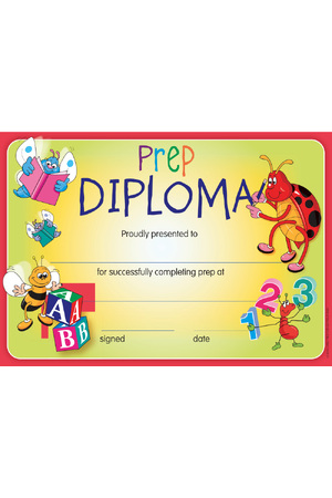 Prep Diploma Merit Certificate - Pack of 35