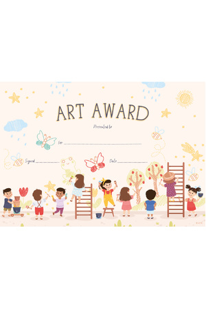 Creativity in Colour (Art Award) - CARD Certificates (Pack of 100)